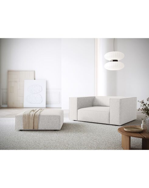 Pouf Arendal gris clair - 102x80x40 cm