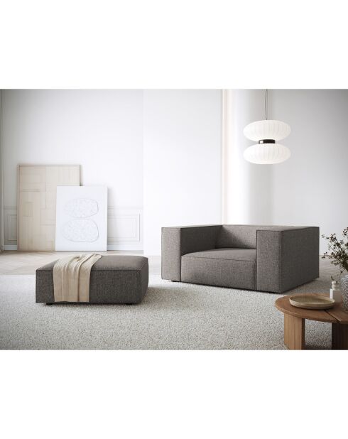Pouf Arendal gris - 102x80x40 cm