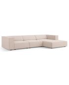 Canapé d'angle droit Arendal 4 places beige - 284x166x70 cm