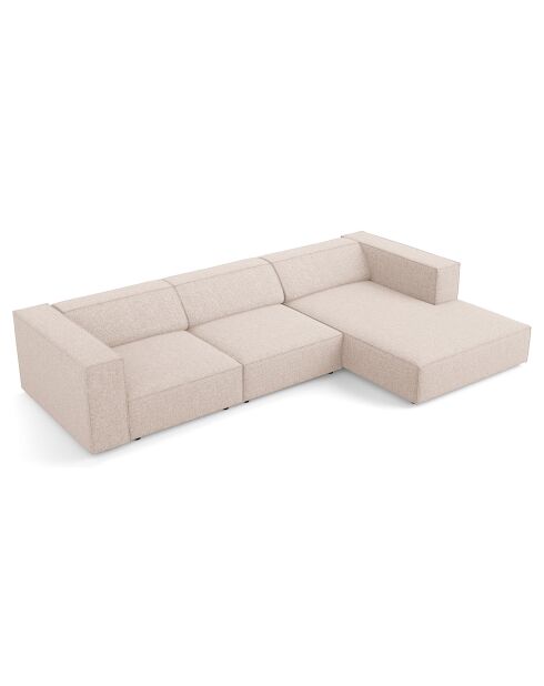 Canapé d'angle droit Arendal 4 places beige - 284x166x70 cm