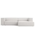 Canapé d'angle droit Arendal 3 places gris clair - 224x166x70 cm