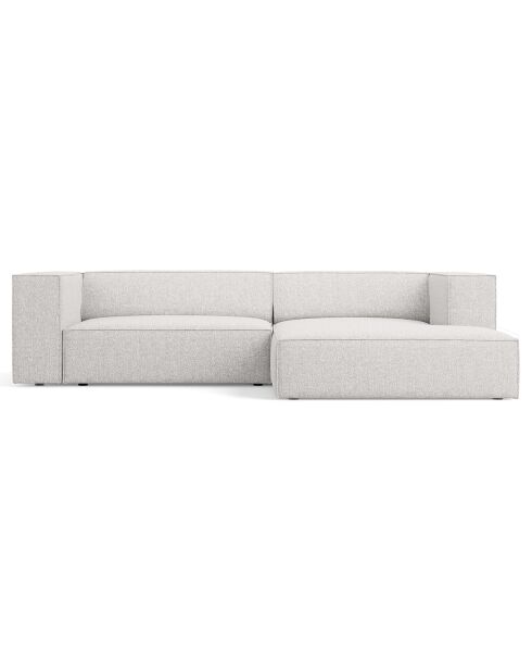 Canapé d'angle droit Arendal 3 places gris clair - 224x166x70 cm