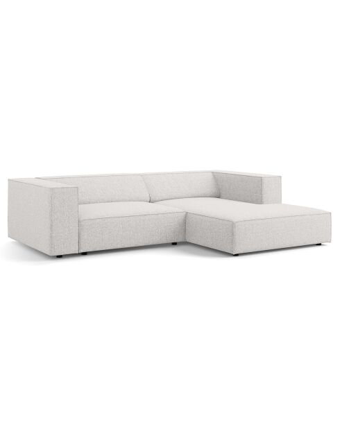 Canapé d'angle droit Arendal 3 places gris clair - 224x166x70 cm