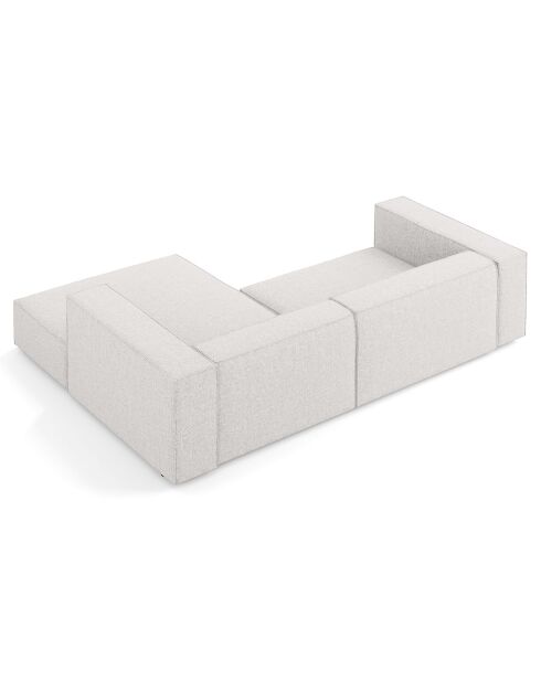 Canapé d'angle droit Arendal 3 places gris clair - 224x166x70 cm