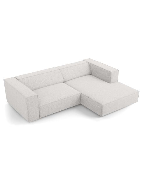 Canapé d'angle droit Arendal 3 places gris clair - 224x166x70 cm