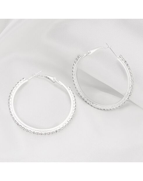 Ohrringe Eoline silber/weiß