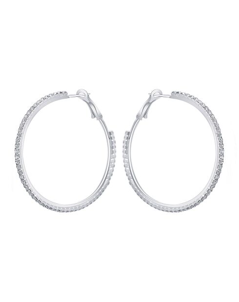 Ohrringe Eoline silber/weiß