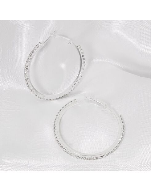 Ohrringe Eoline silber/weiß