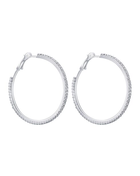 Ohrringe Eoline silber/weiß