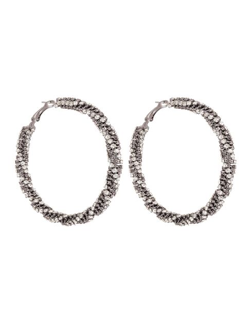 Zilver/witte oorbellen van Eodace
