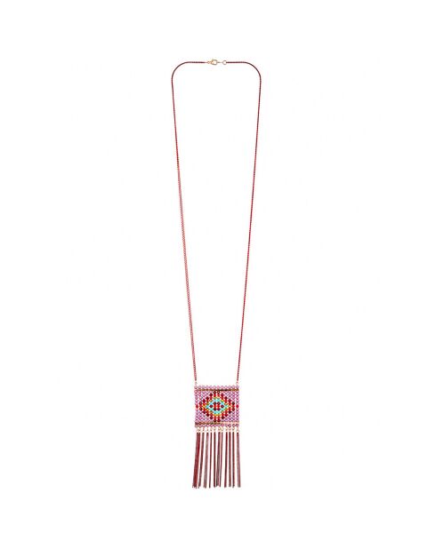 Emios goud/koraalrode ketting