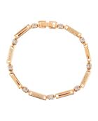 Lizy River Gold/Weiß-Armband