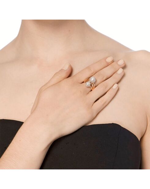 Anello Gilia in oro/argento
