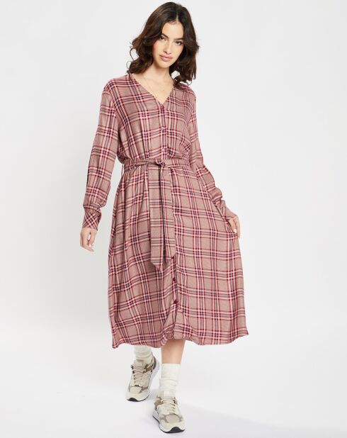 Robe Battoll à carreaux multicolore