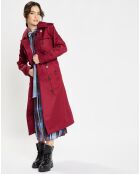 Imperméable trench Paxi Maxi rouge foncé