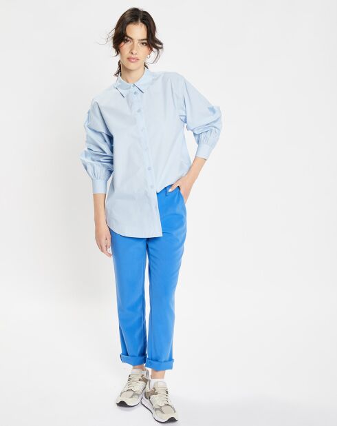 Pantalon à pince Mini bleu