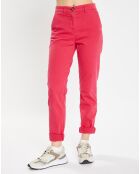 Pantalon chino Cyrilp rose foncé