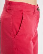 Pantalon chino Cyrilp rose foncé