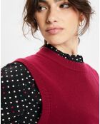 Pull en Laine mélangée Polux rouge foncé