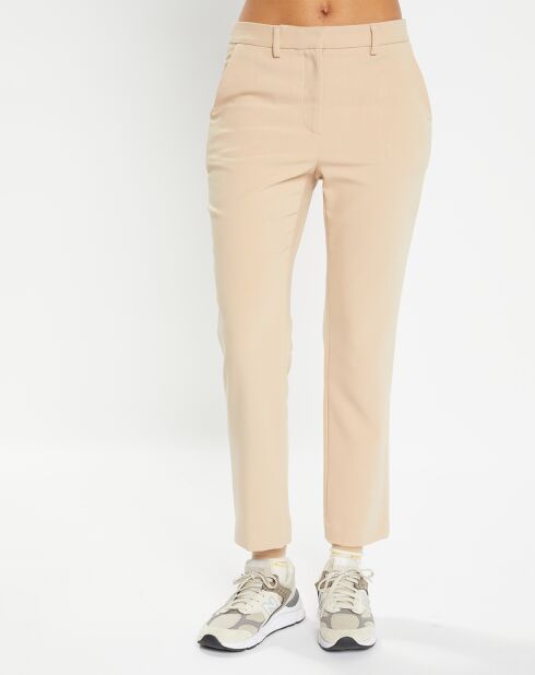 Pantalon à pince Mini beige