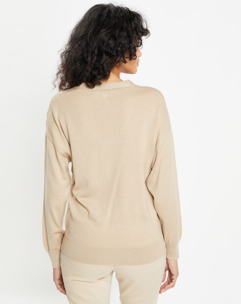 Pull en Laine Paco beige foncé