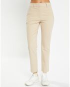 Pantalon stretch Biaza  beige foncé