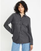 Chemise Corfou en Laine mélangée gris foncé