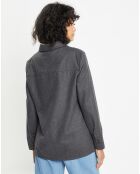 Chemise Corfou en Laine mélangée gris foncé