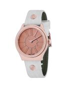 Montre Femme en Cuir & cristaux Swarovski Adria blanche