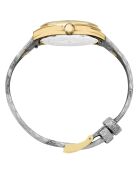Montre Femme en Cuir & cristaux Swarovski Adria grise