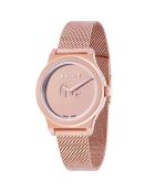 Montre Femme en Acier Gibi doré rose