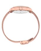 Montre Femme en Acier Gibi doré rose