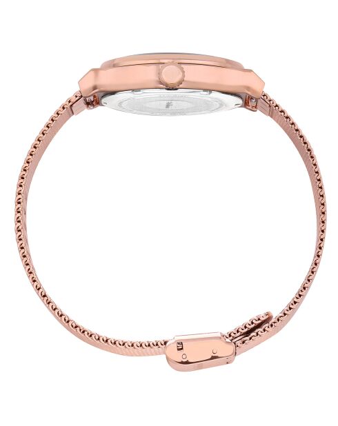 Montre Femme en Acier Gibi doré rose
