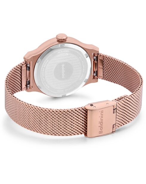 Montre Femme en Acier Gibi doré rose