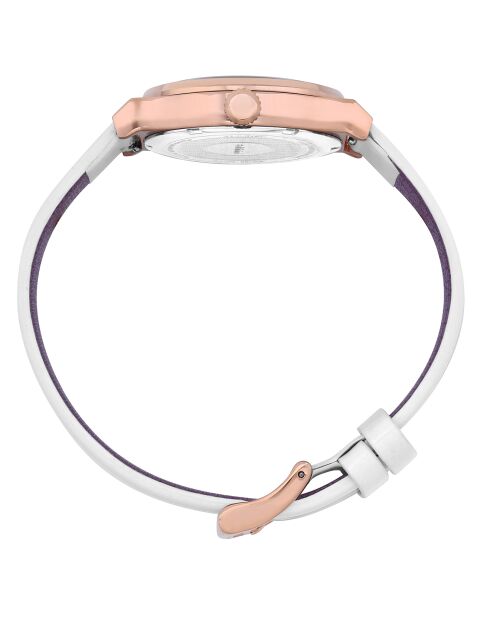 Montre Femme en Cuir Gibi blanche