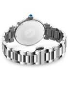 Montre Femme en Acier & cristaux Swarovski Dona argentée