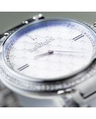 Montre Femme en Acier & cristaux Swarovski Dona argentée