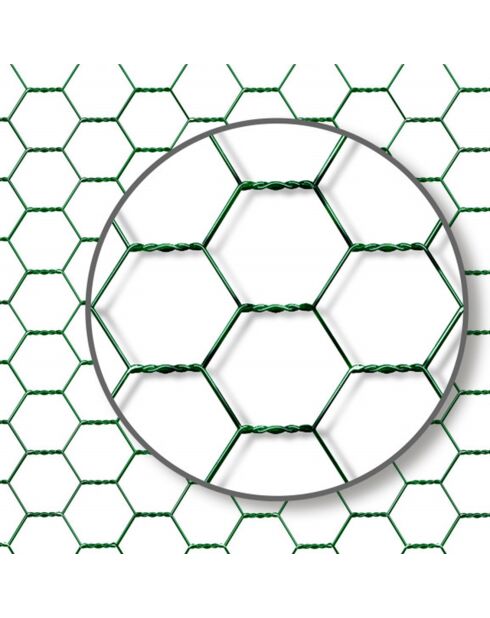 Recinto ecológico de malla exterior de 6 m² gris/verde/negro/blanco