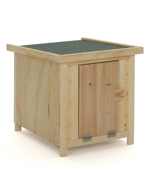 Poulailler Nichoir en bois avec toit relevable - 1 poule bois/gris