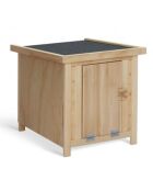 Poulailler Nichoir en bois avec toit relevable - 1 poule bois/gris