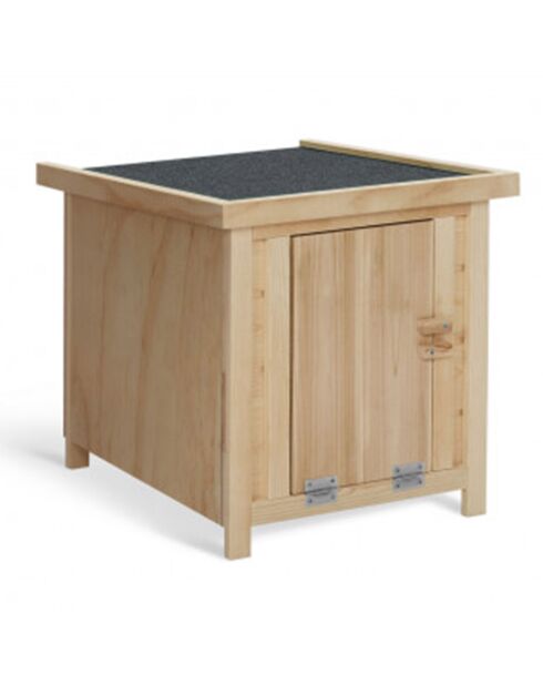 Poulailler Nichoir en bois avec toit relevable - 1 poule bois/gris