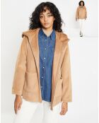 Manteau réversible en Fausse Fourrure Mia camel