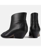 Boots en Cuir Capital City noires - Talon 4 cm