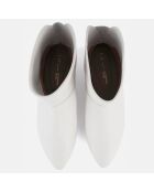 Boots en Cuir Gimme Shelter blanches