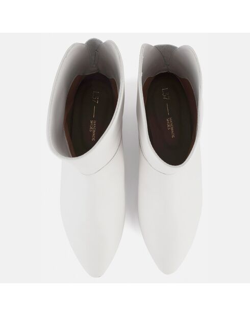 Boots en Cuir Gimme Shelter blanches