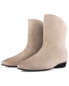 Boots en Velours de Cuir Gimme Shelter beiges