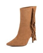 Bottines en Velours de Cuir Good Vibrations marron