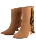 Bottines en Velours de Cuir Good Vibrations marron