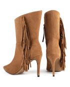 Bottines en Velours de Cuir Good Vibrations marron