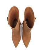 Bottines en Velours de Cuir Good Vibrations marron